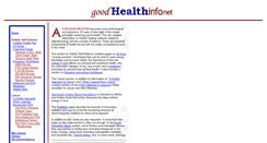 Desktop Screenshot of goodhealthinfo.net